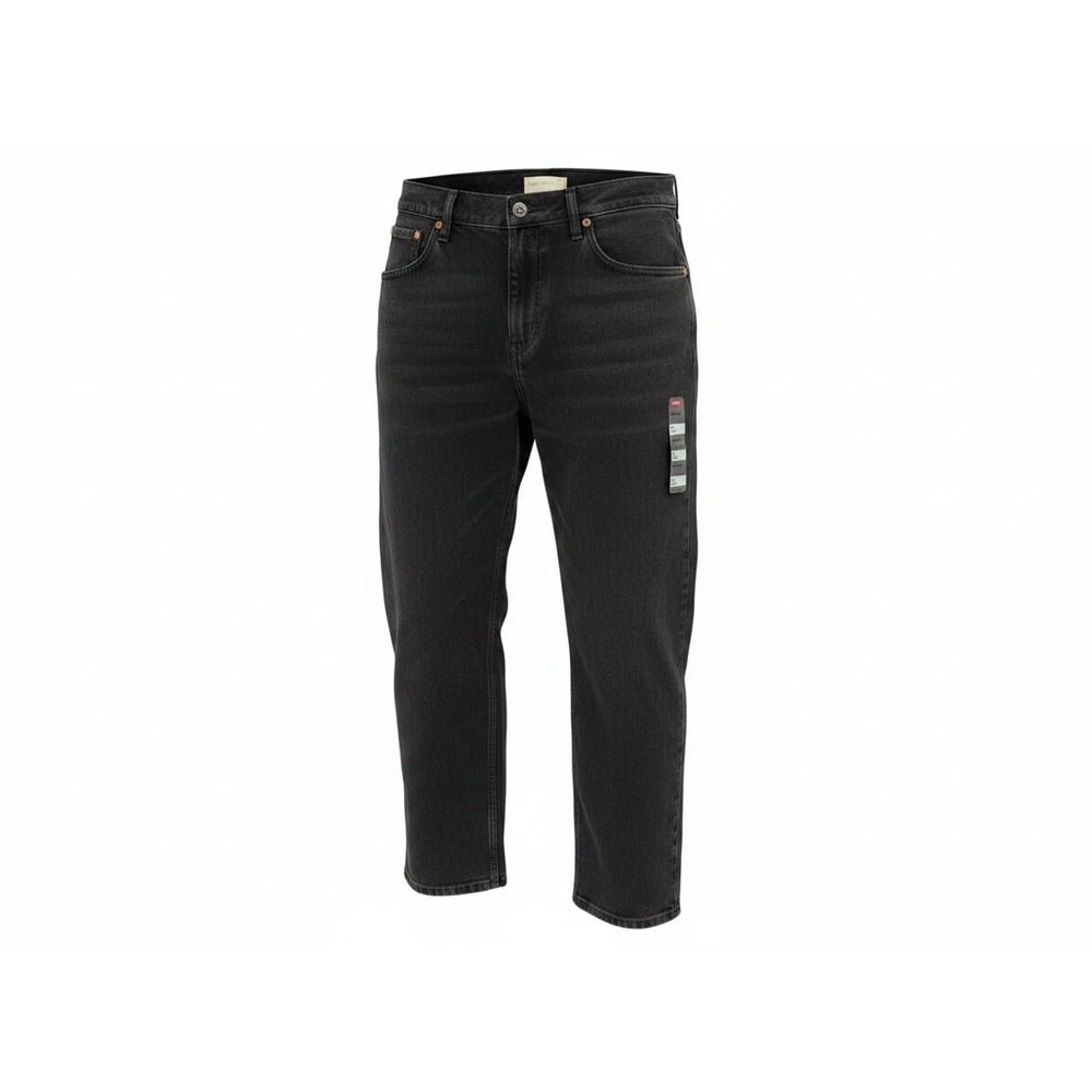 Levis Low Pro Straight Leg Jeans Womens 14 32x32 Black Mid Rise Relaxed Hip (EE7